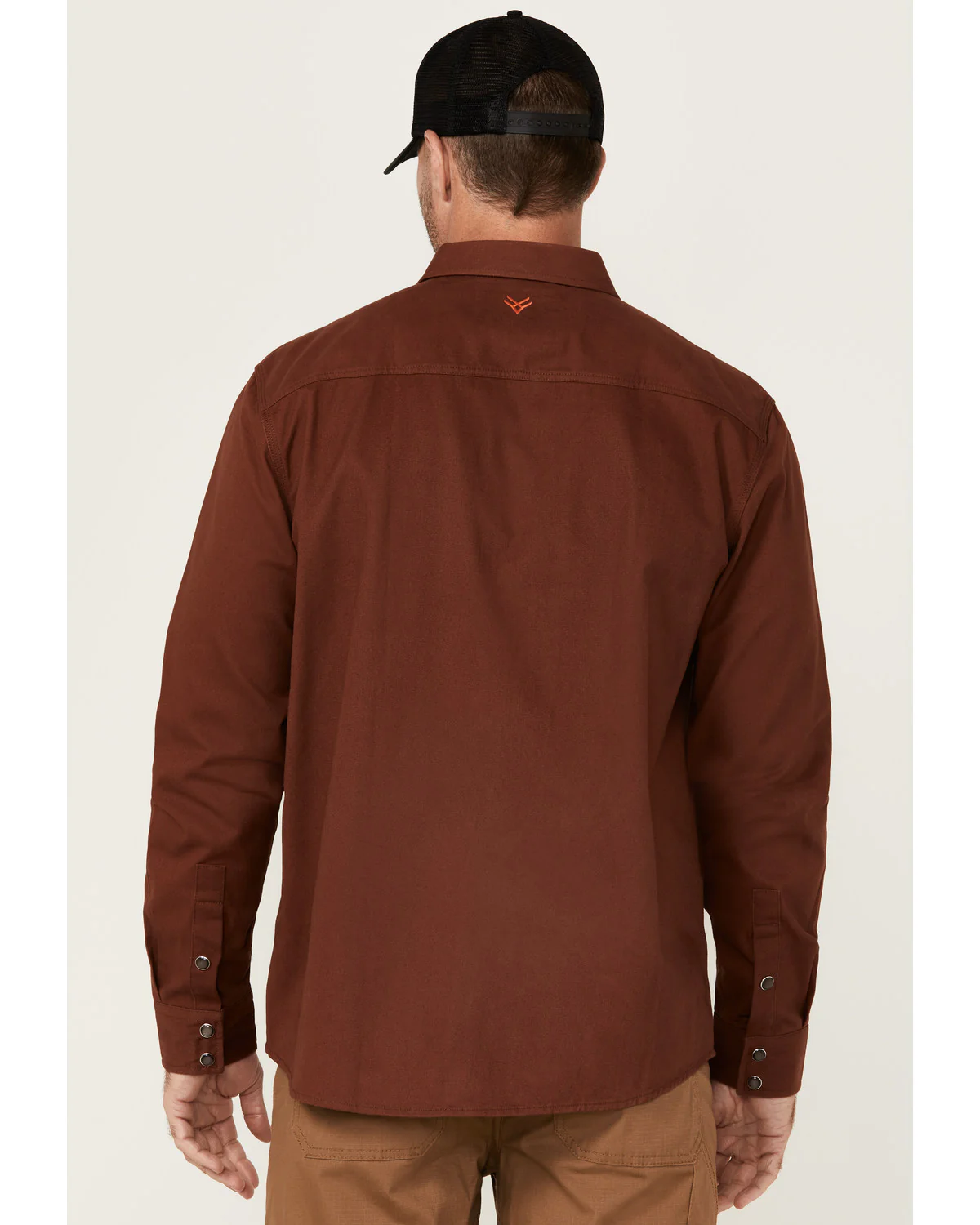 Men's All Out Solid Long Sleeve Pearl Snap Western Work Shirt - Big & Tall - Image 4