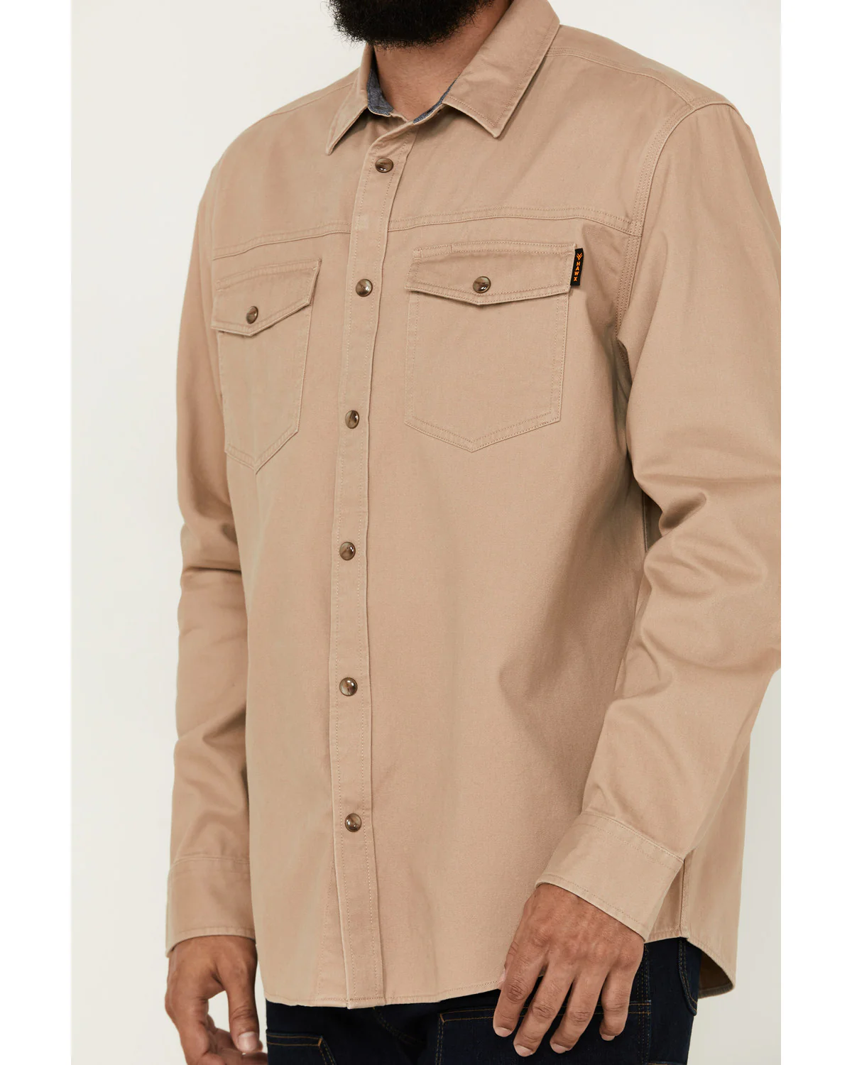 Men's All Out Woven Solid Long Sleeve Snap Work Shirt - Tall - Image 3