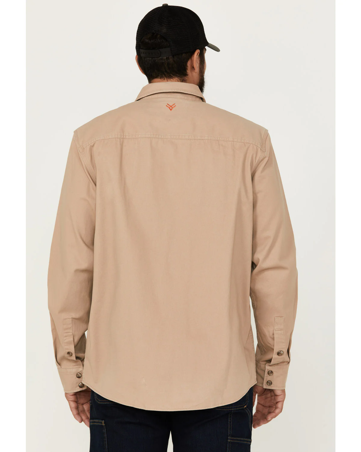 Men's All Out Woven Solid Long Sleeve Snap Work Shirt - Tall - Image 4