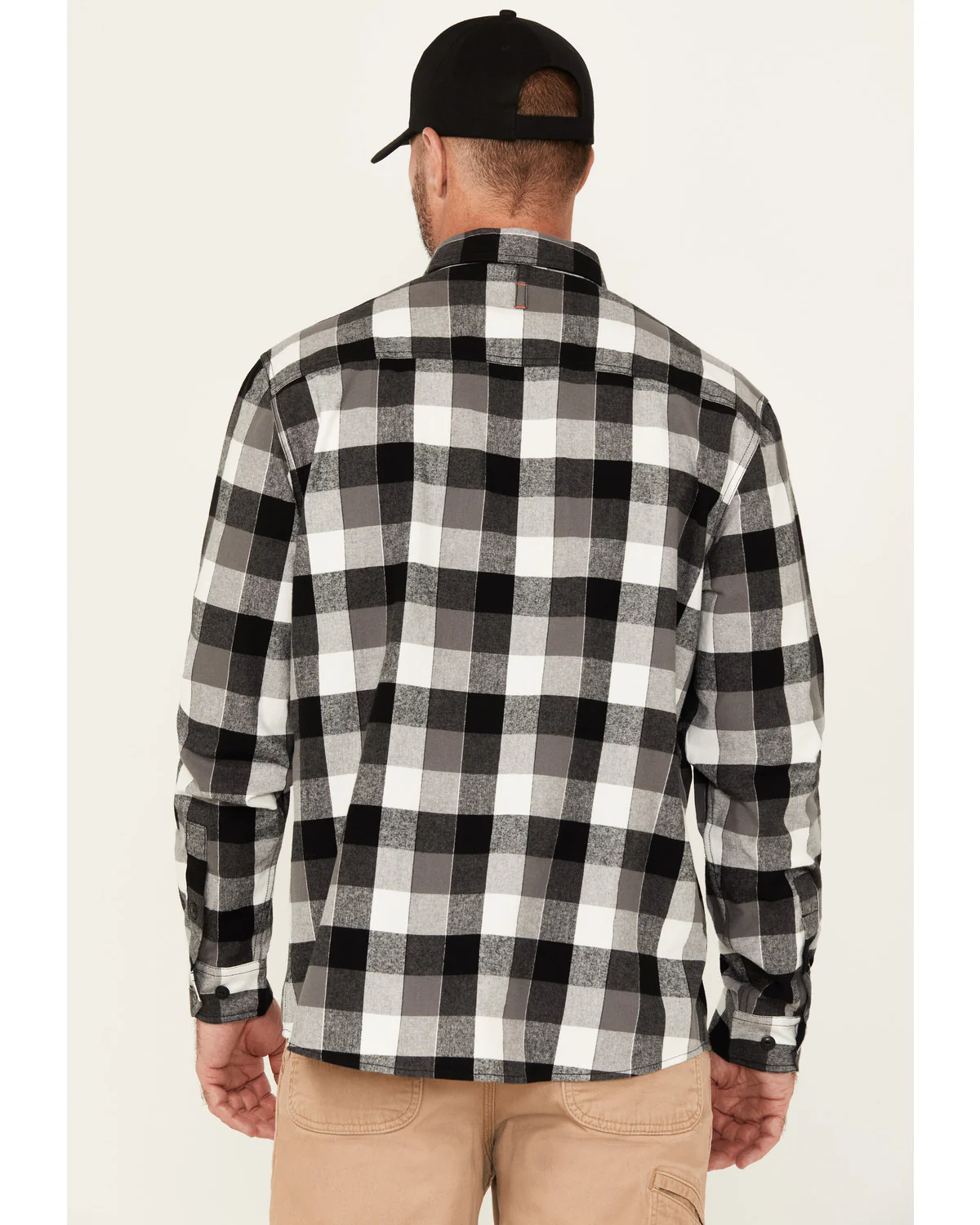 Men's Christopher Plaid Print Long Sleeve Button-Down Flannel Shirt - Image 4