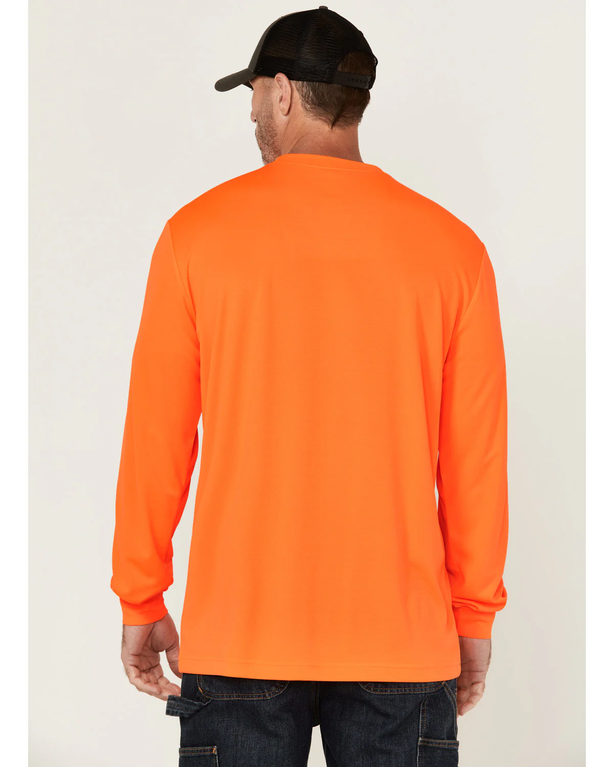 Men's Enhanced Visibility Long Sleeve Work T-Shirt - Image 4