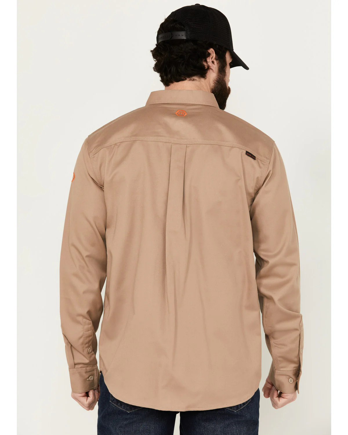 Men's FR Woven Long Sleeve Button-Down Work Shirt - Image 4