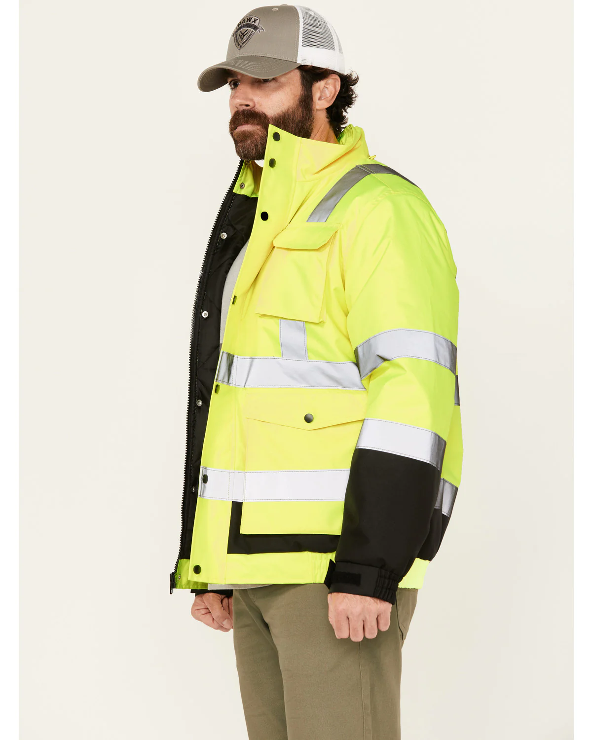 Men's Hi-Vis Bomber Jacket - Image 3