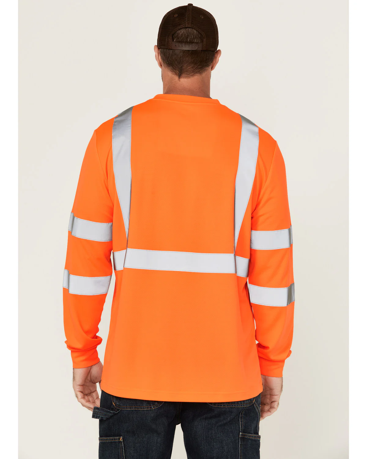 Men's Hi-Vis Reflective Long Sleeve Work T-Shirt - Image 4