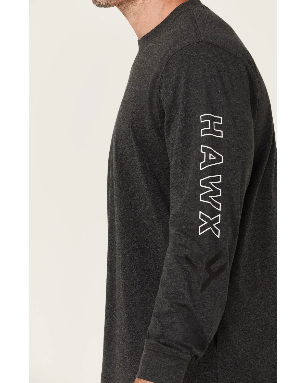 Men's Logo Long Sleeve Graphic Work T-Shirt - Image 3