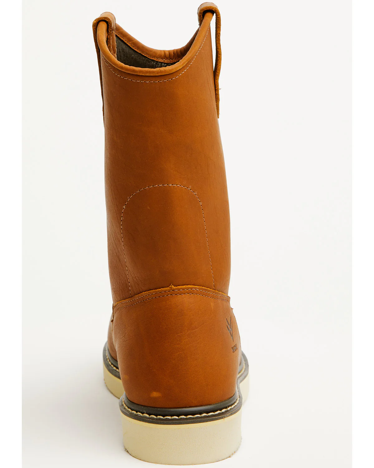 Men's 10.75" Pull-On Barnyard Leather Work Boots - Composite Toe - Image 5
