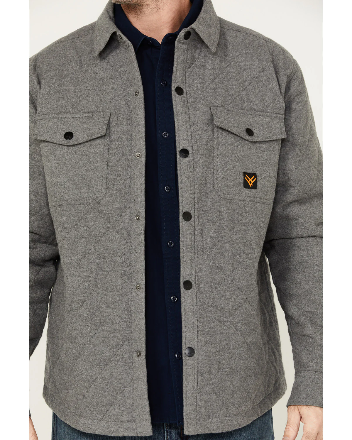 Men's Quilted Flannel Shirt Jacket - Image 3