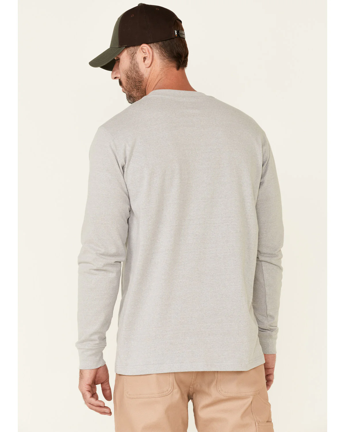 Men's Solid Forge Long Sleeve Work Pocket T-Shirt - Big - Image 4