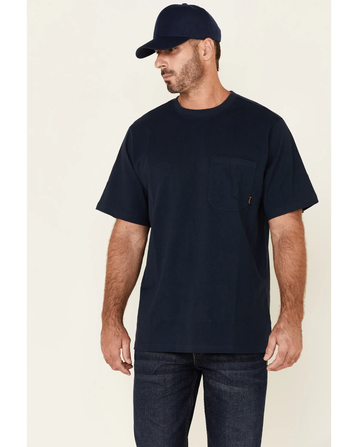 Men's Solid Light Gray Forge Short Sleeve Work Pocket T-Shirt - Image 5
