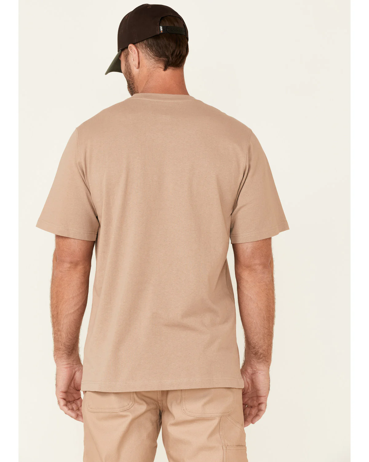 Men's Solid Natural Forge Short Sleeve Work Pocket T-Shirt - Big - Image 4